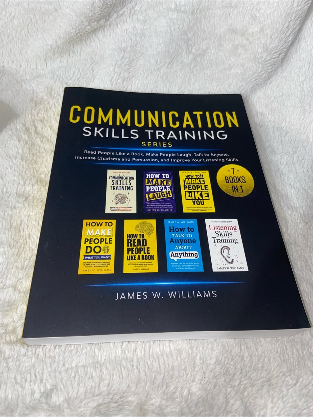 Communication Skills Training Book by James W. Williams - Black & Yellow Cover